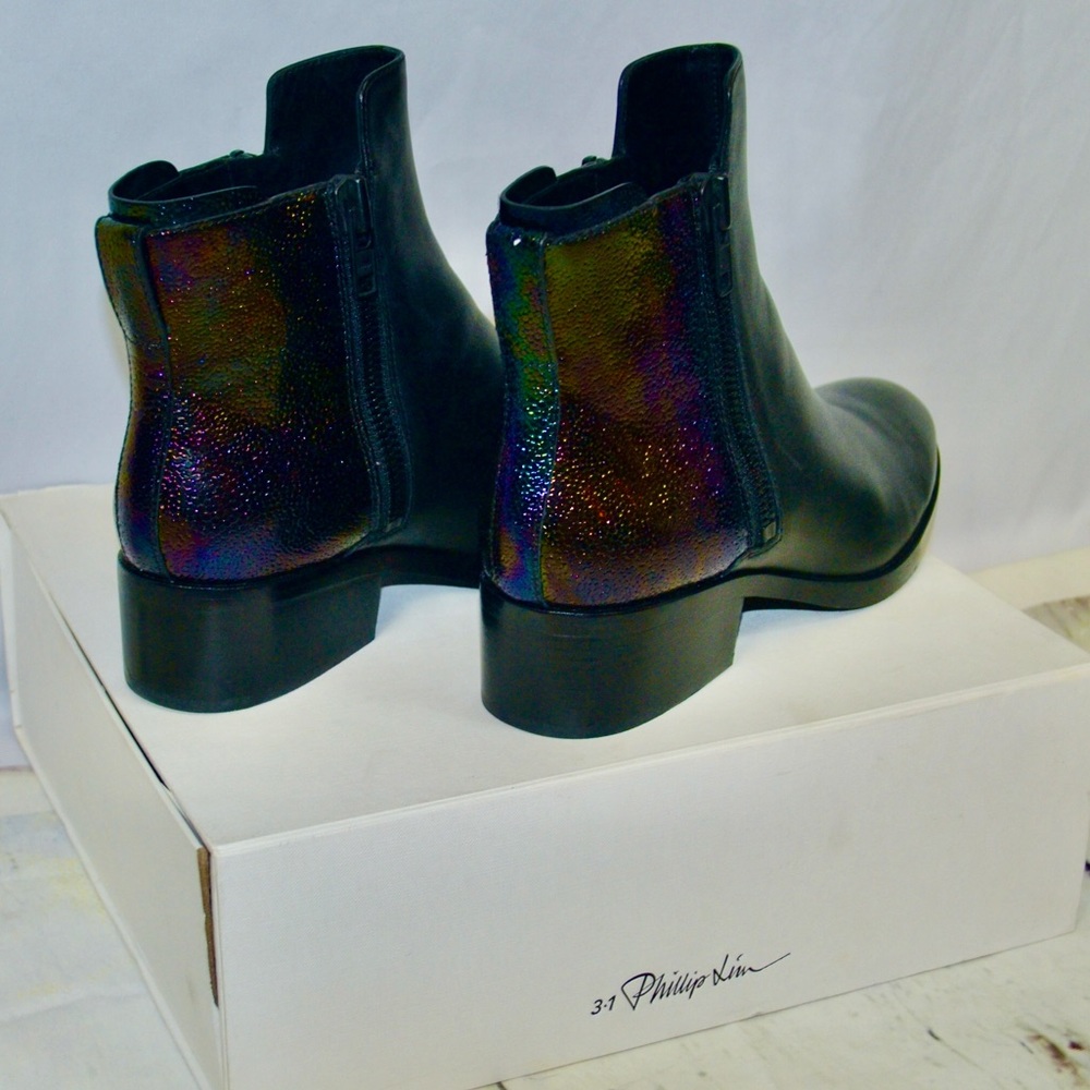 NIB‼️3.1 Phillip Lim Alexa Petrol Blk Leather Boot - Picture 3 of 12